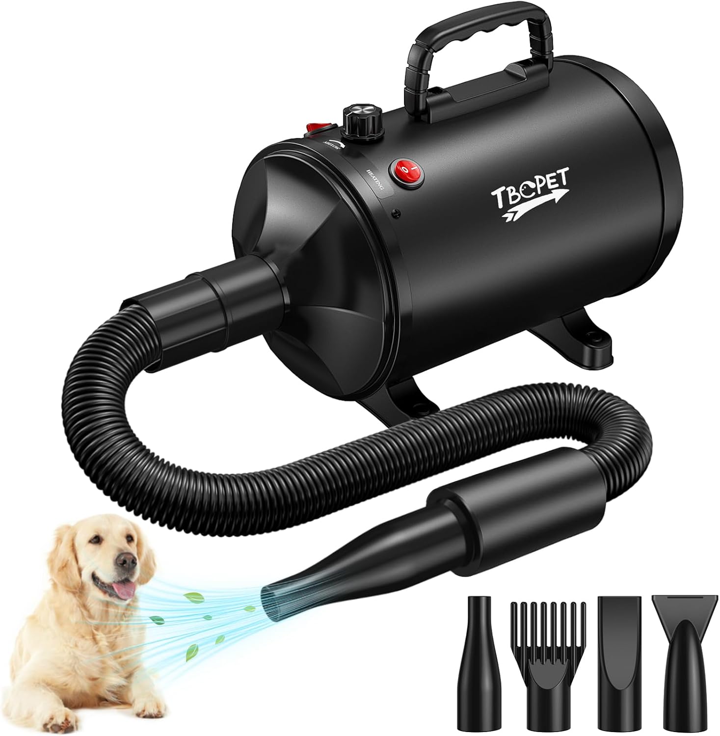 High Velocity Dog Hair Dryer for Quick Drying and Grooming