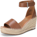 DREAM PAIRS Women's Wedge Espadrille Sandals - Comfortable Summer