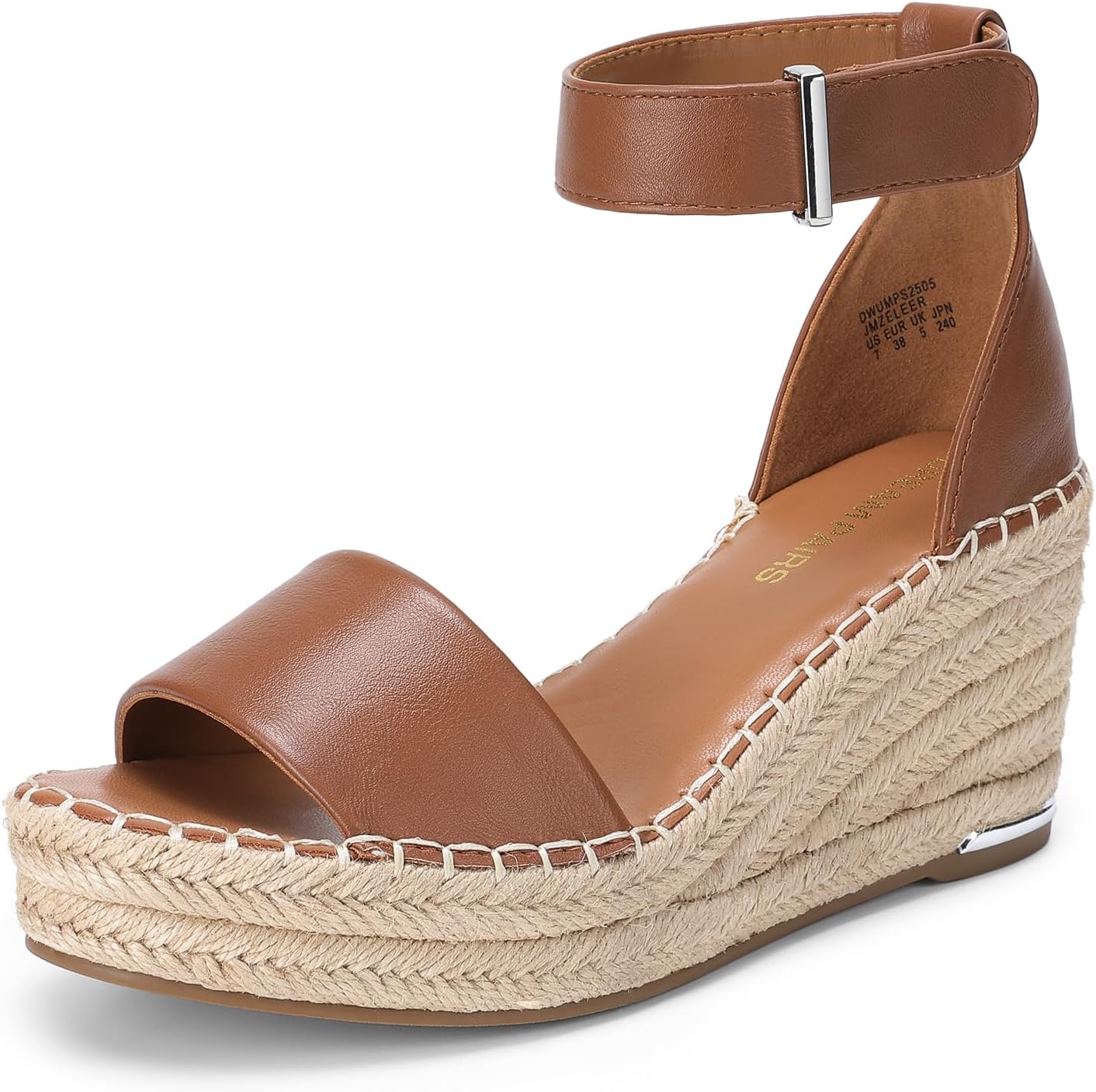 DREAM PAIRS Women's Wedge Sandals Open Toe Espadrilles for Summer
