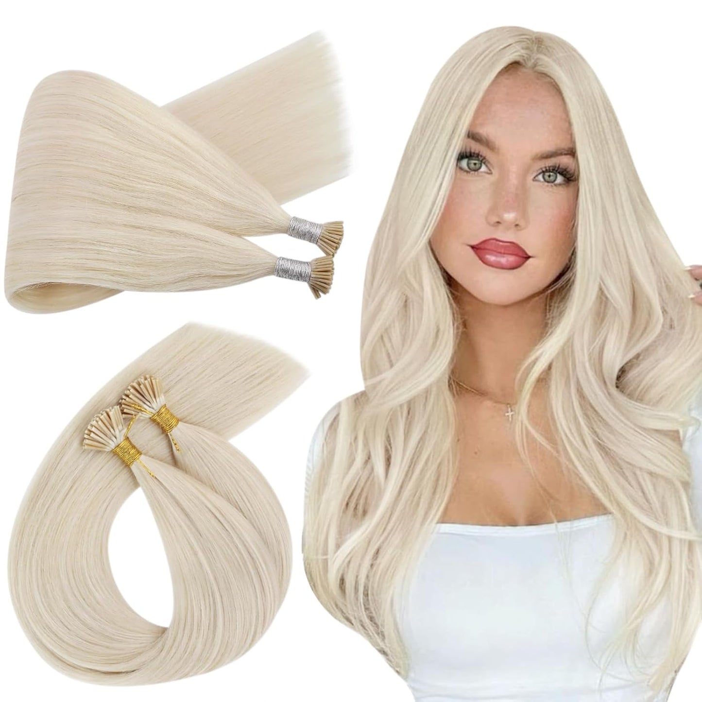 Ugeat Itip Human Hair Extensions for Length and Volume Boost