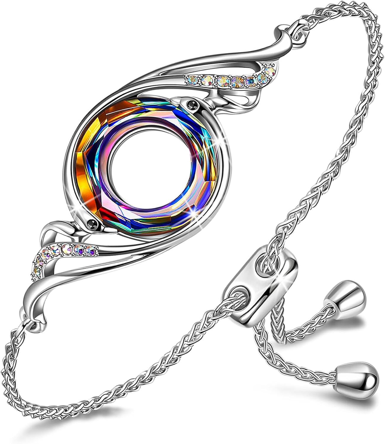 Phoenix Bracelet with Crystals from Austria - Symbol of Renewal