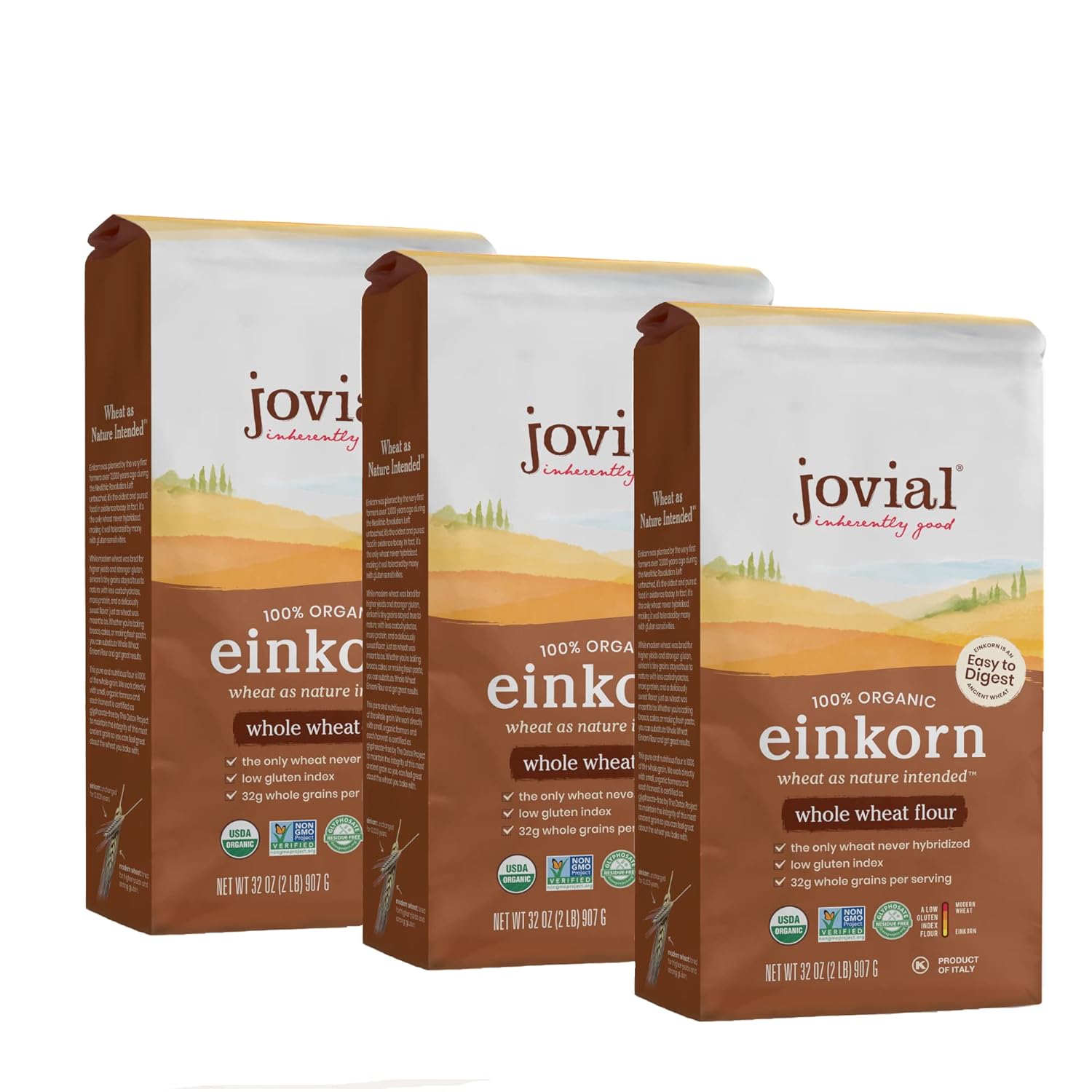 Jovial Organic Einkorn Whole Wheat Flour for Delicious Baking