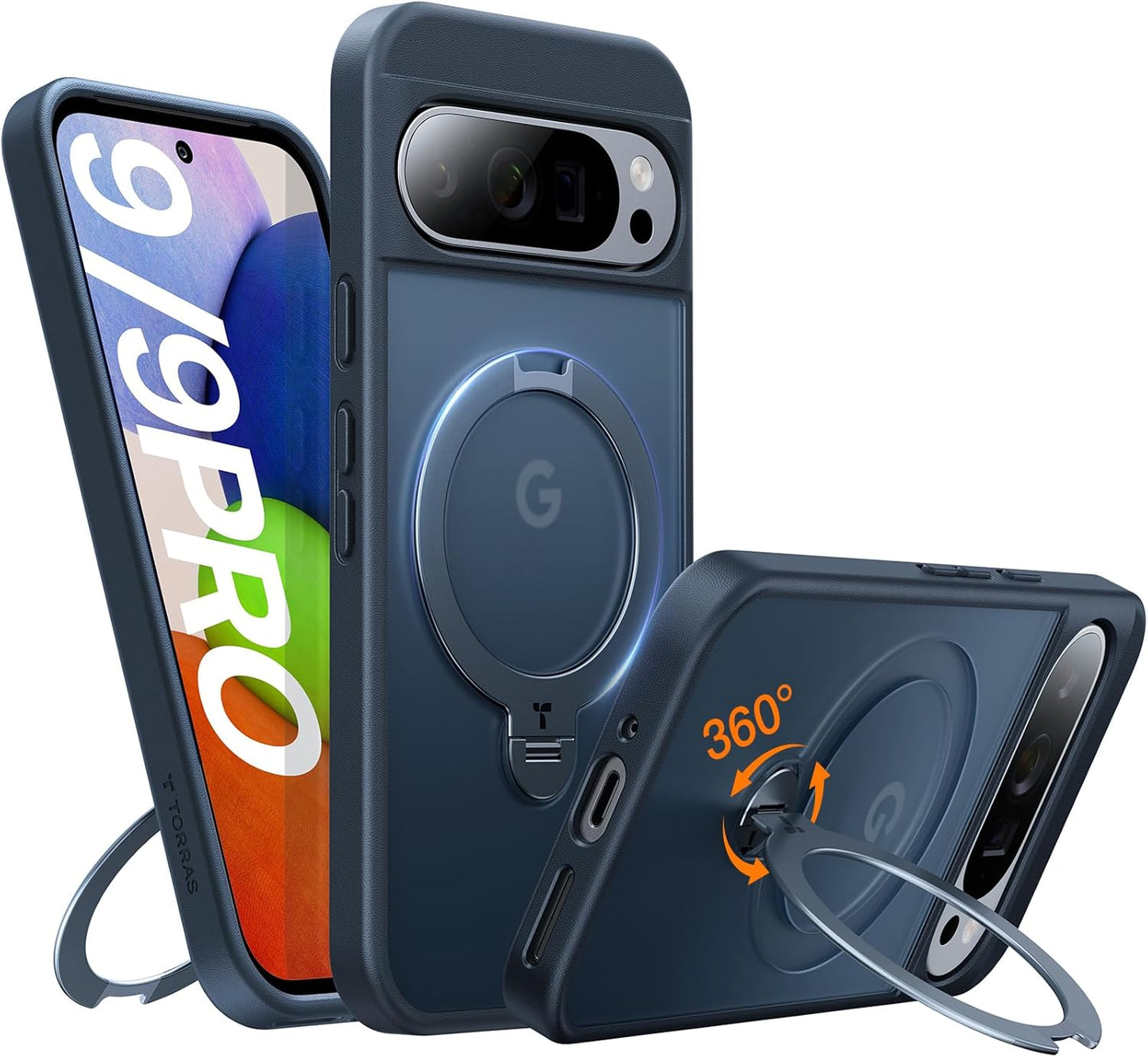 TORRAS 360Spin Magnetic Stand for Google Pixel 9 Pro Case