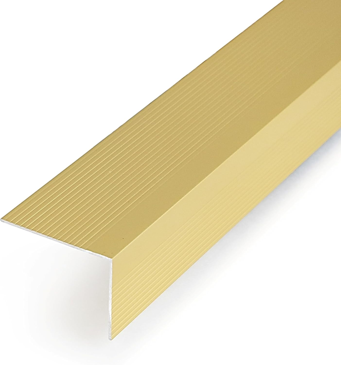 Stair Nosing Edge Protector - Durable 48in Gold Finish Molding