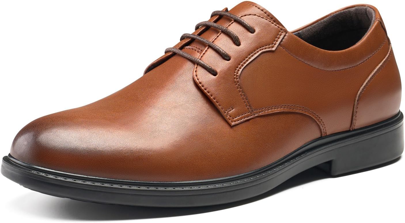 HEEZ Mens Dress Shoes Oxford Shoes for Comfortable Formal Wear