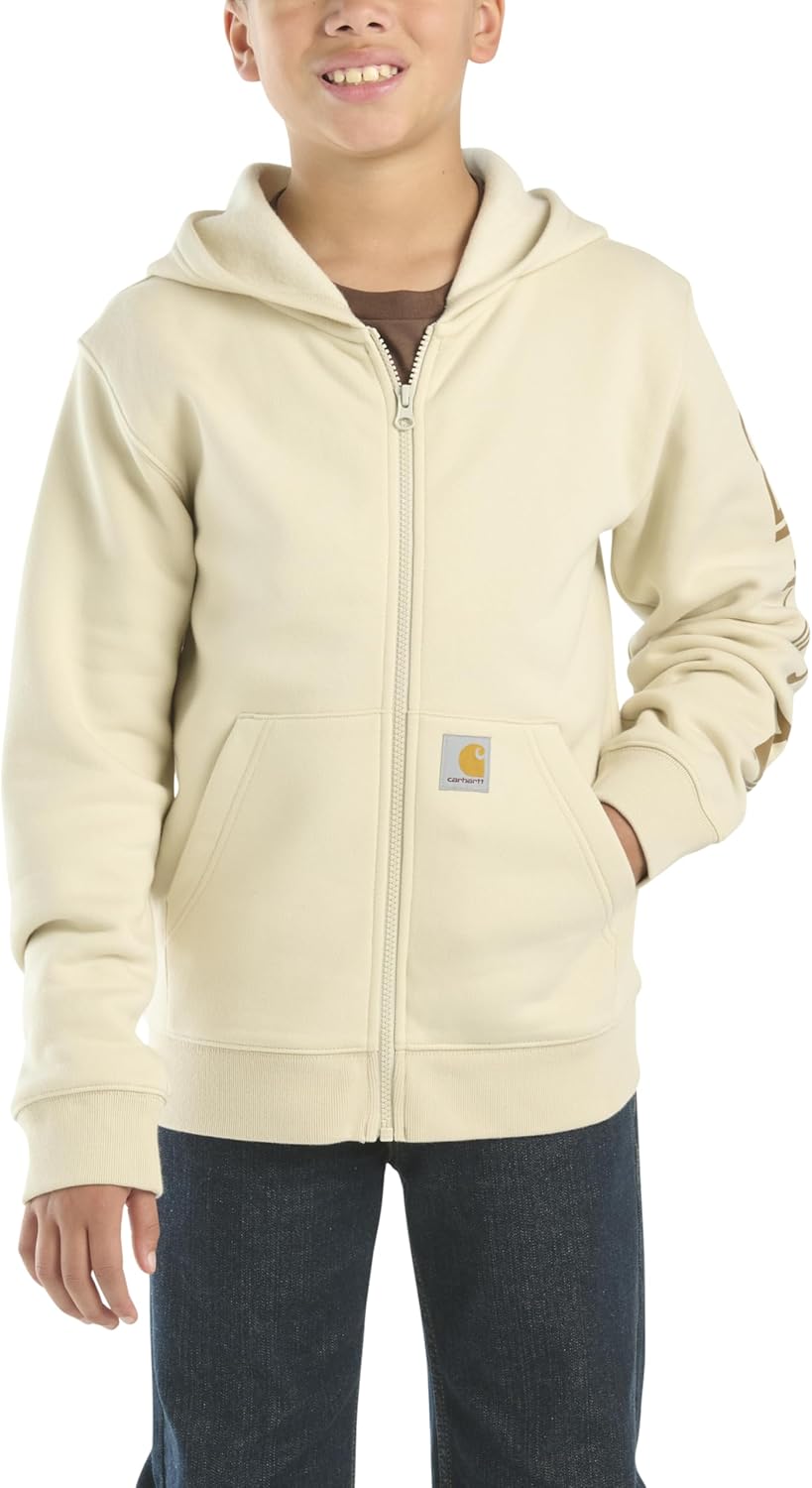 Carhartt Kid's CP8675 Long-Sleeve Full-Zip Sweatshirt for Boys