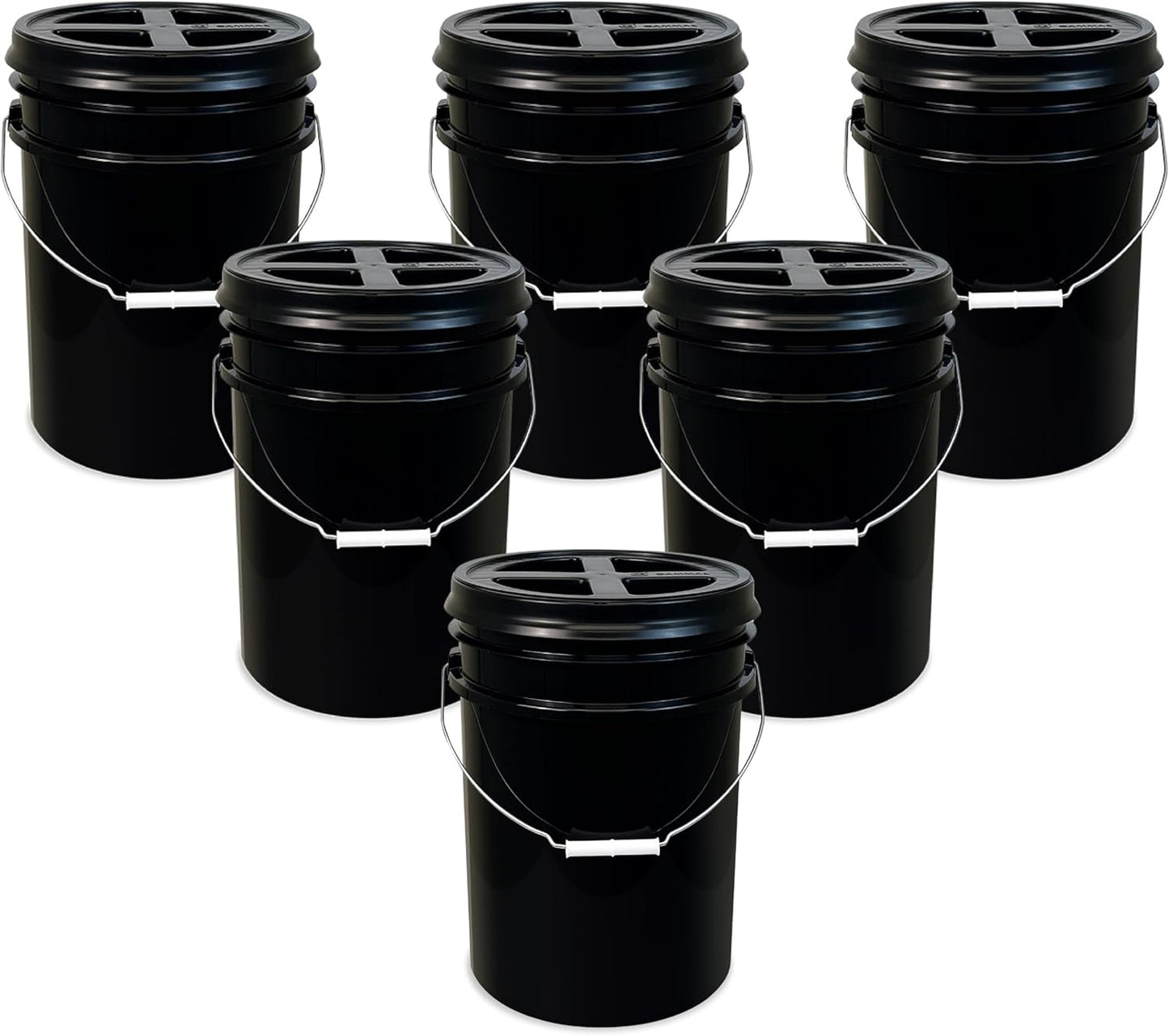 Premium 5 Gallon Food Grade Plastic Pail with Gamma Seal Lid