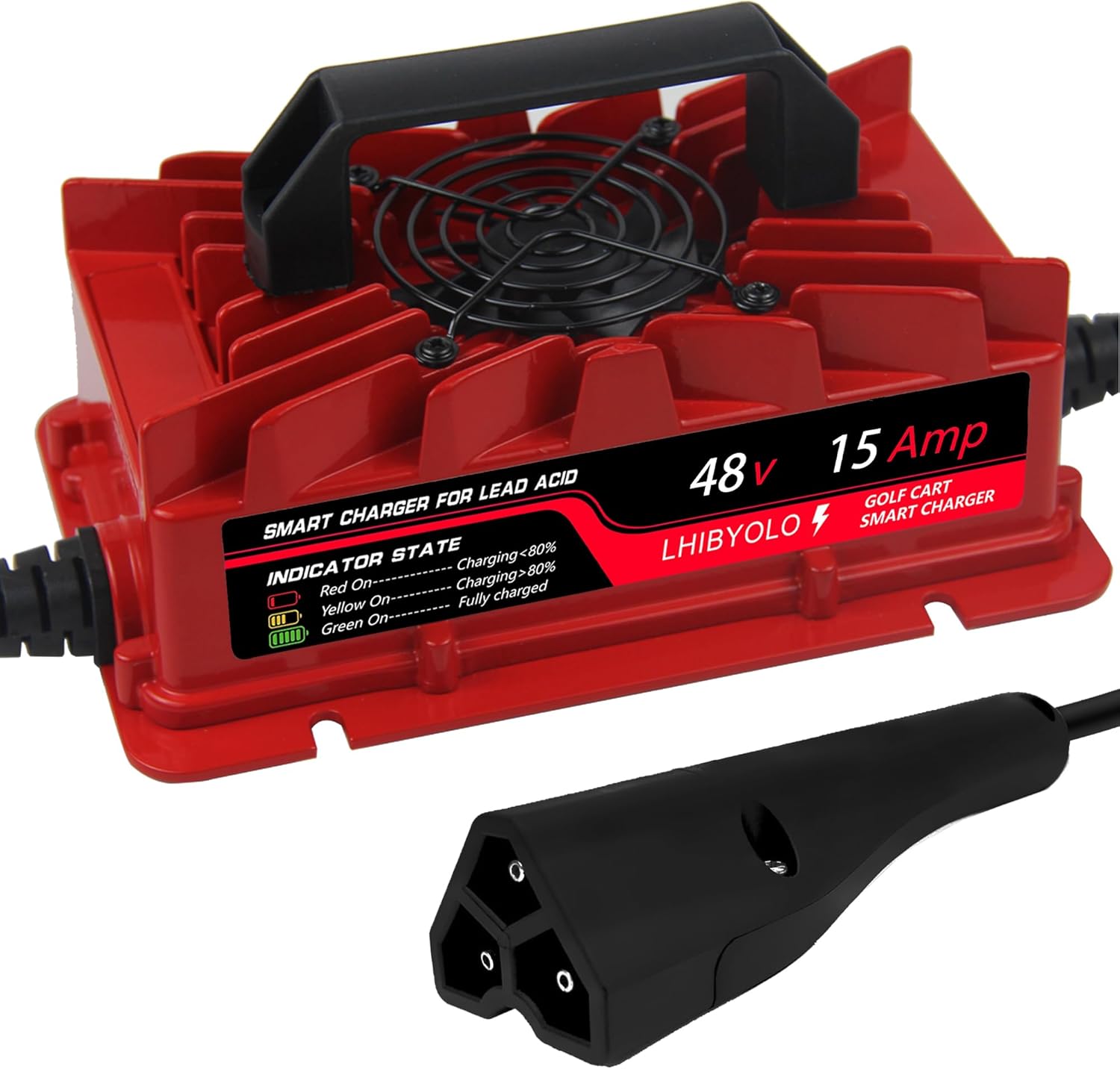 Fast Charge 48V Golf Cart Battery Charger - Club Car & EZGO Compatible