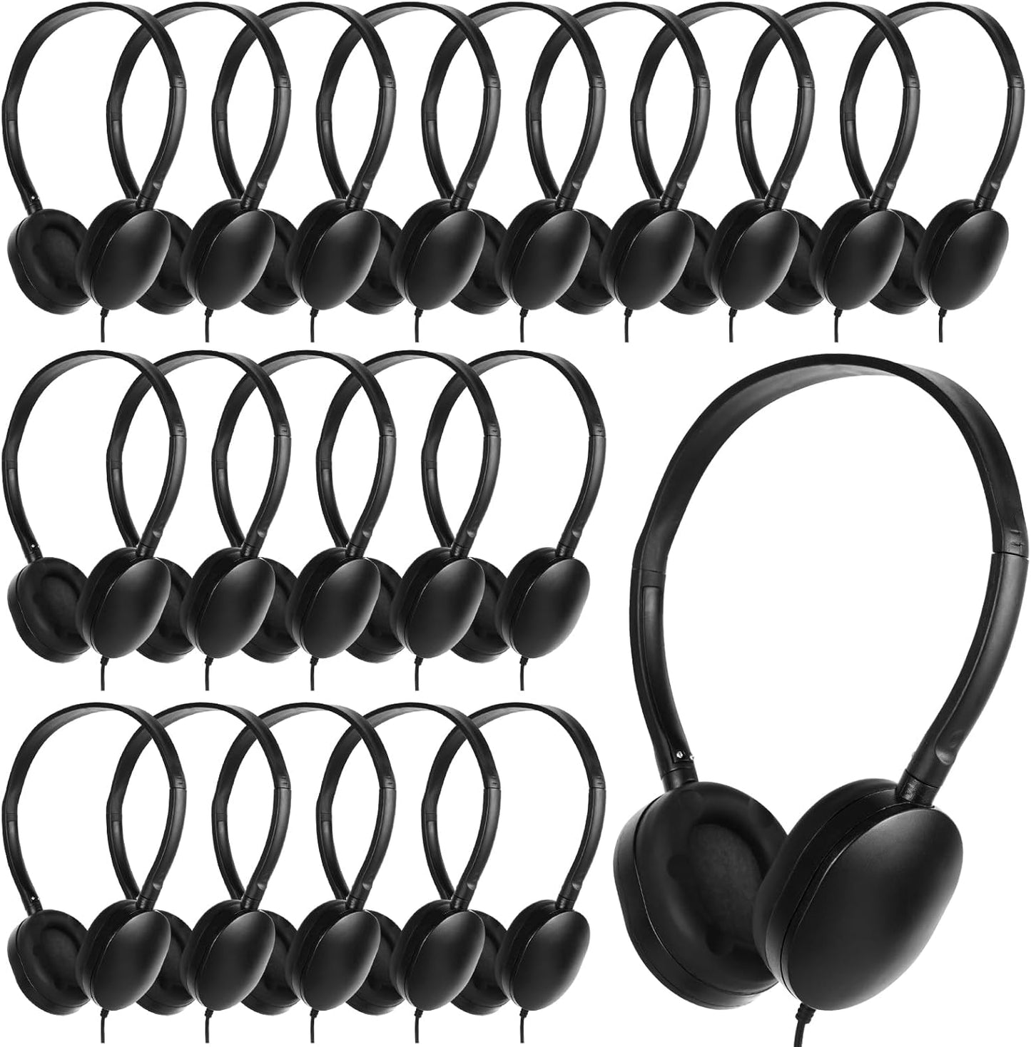 Kids Headphones Bulk 30 Pack for Classroom Use and More