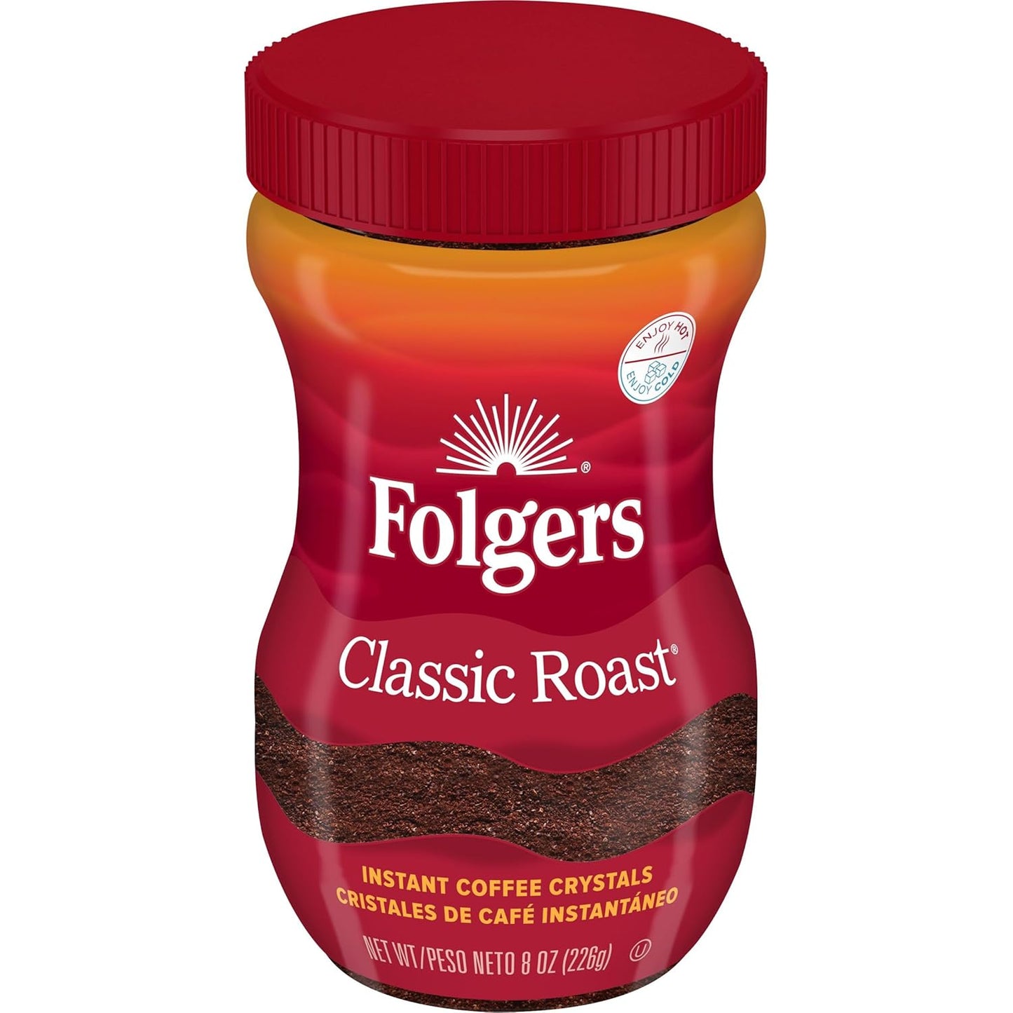 Instantly Energize with Folgers Classic Roast Coffee