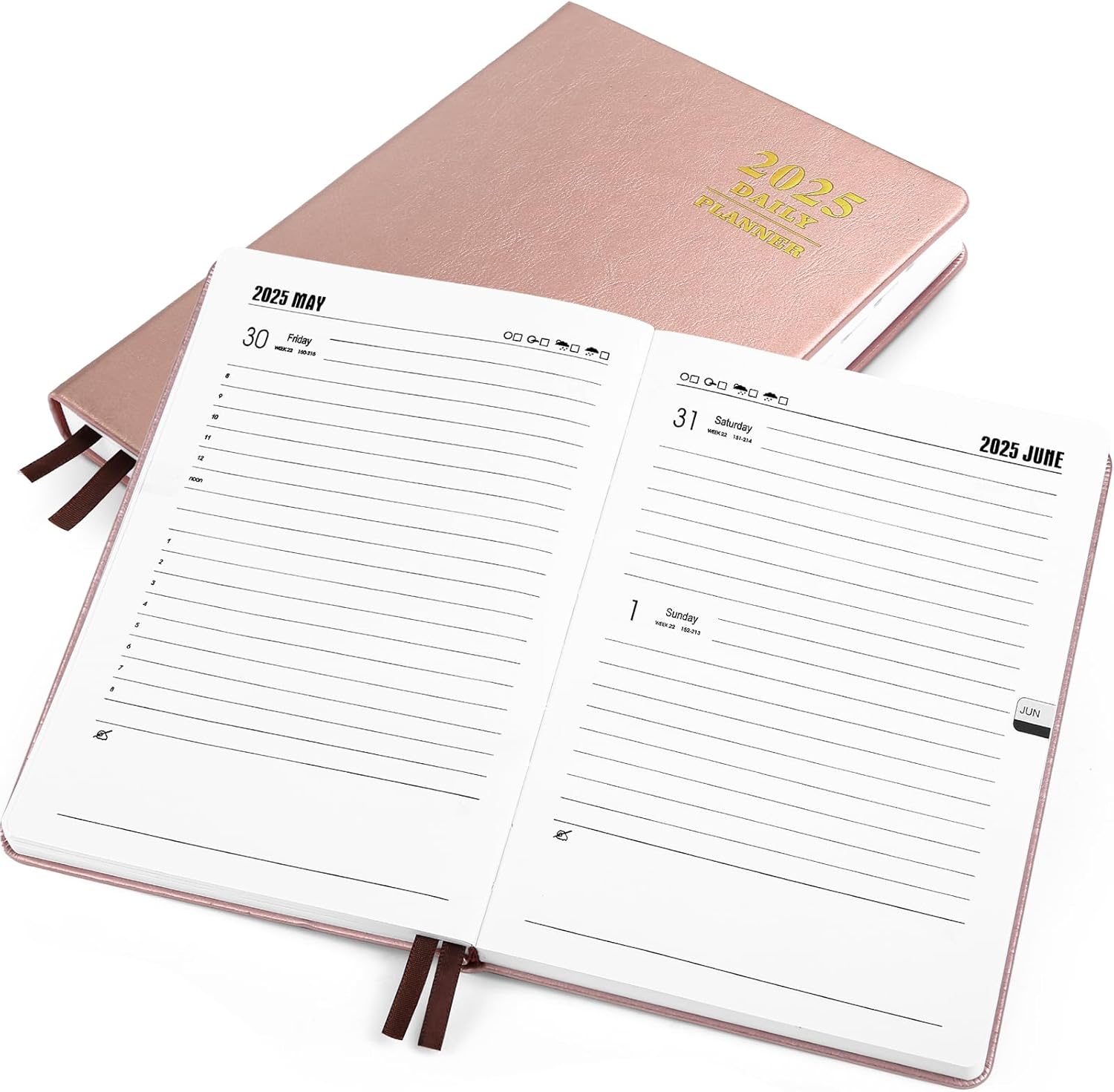 2025 Daily Hourly Planner - Stay Organized in Style!