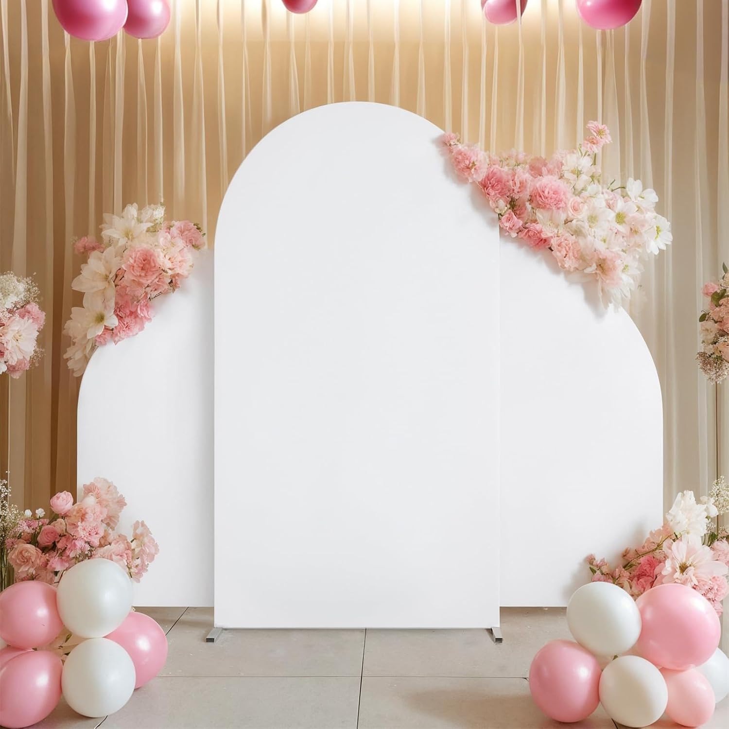 Set of 3 Wedding Arch Backdrop Covers for Stunning Events