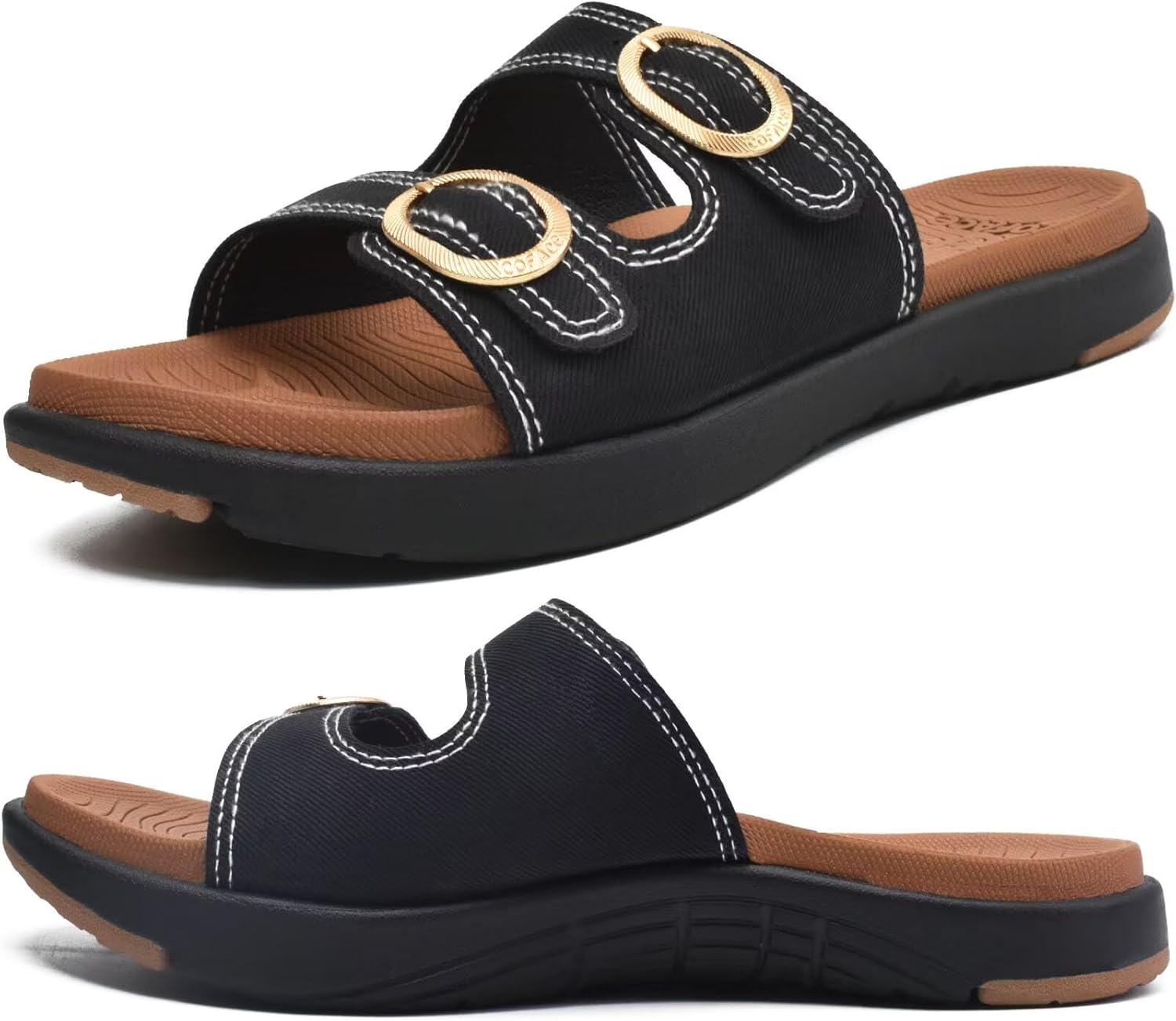 Comfortable Orthotic Slides for Women with Arch Support