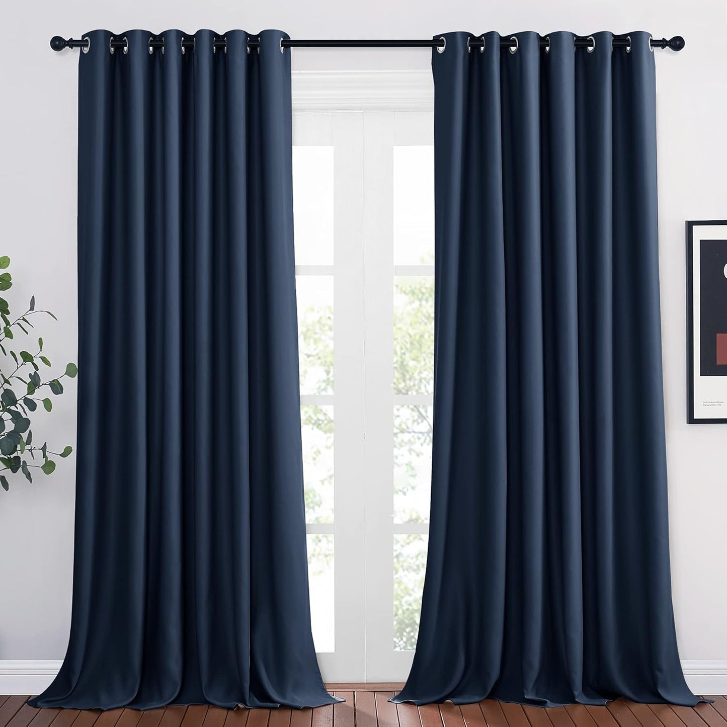 NICETOWN Blackout Draperies Curtain Panels for Bedroom Windows