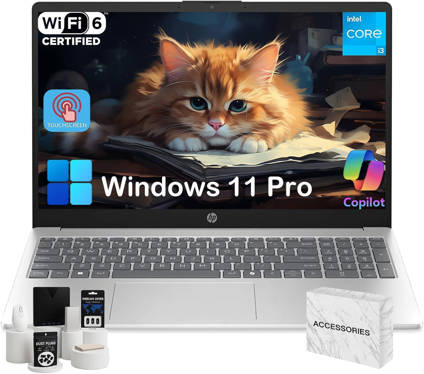 HP Flagship 15.6-inch Touchscreen Laptop for Business & Study