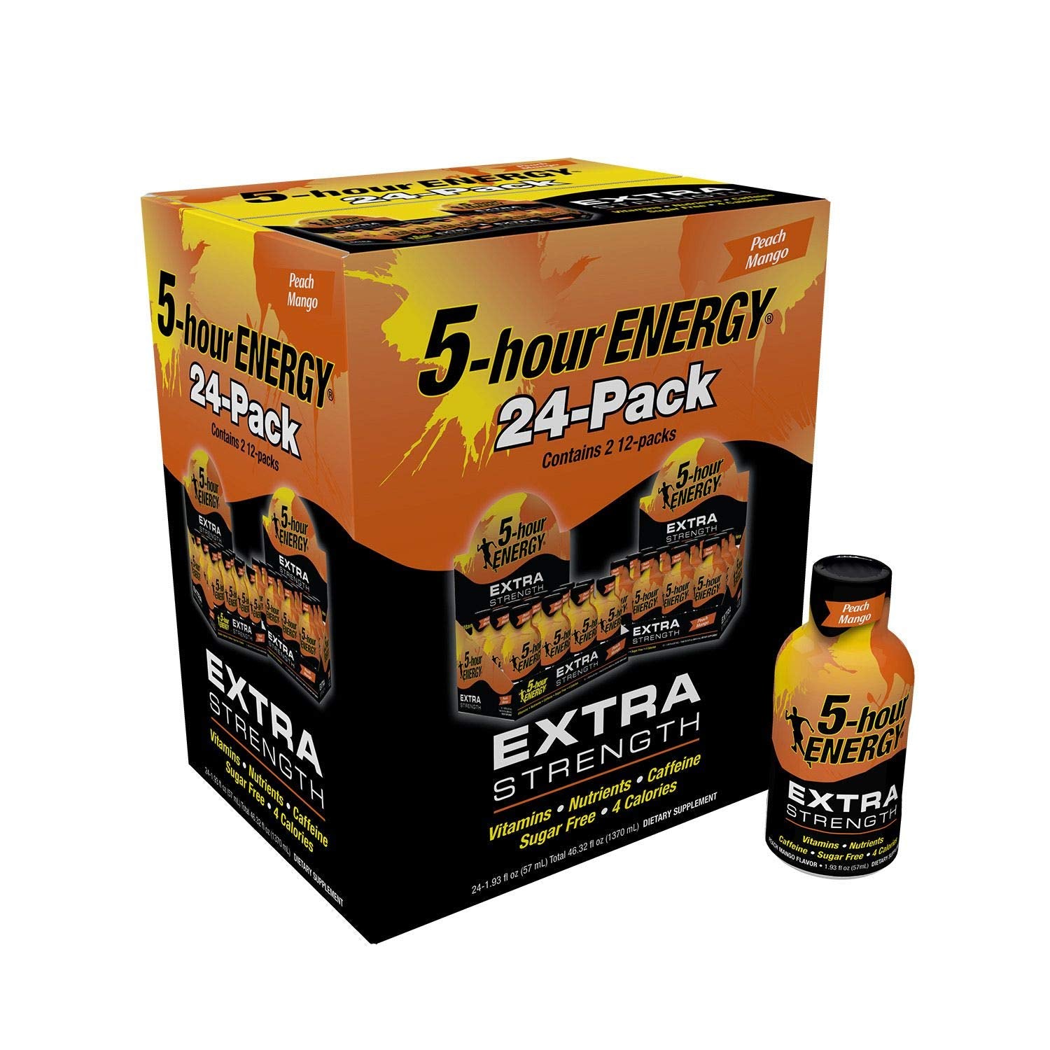 5-Hour Energy Shot Extra Strength Peach Mango 24 Pack Review