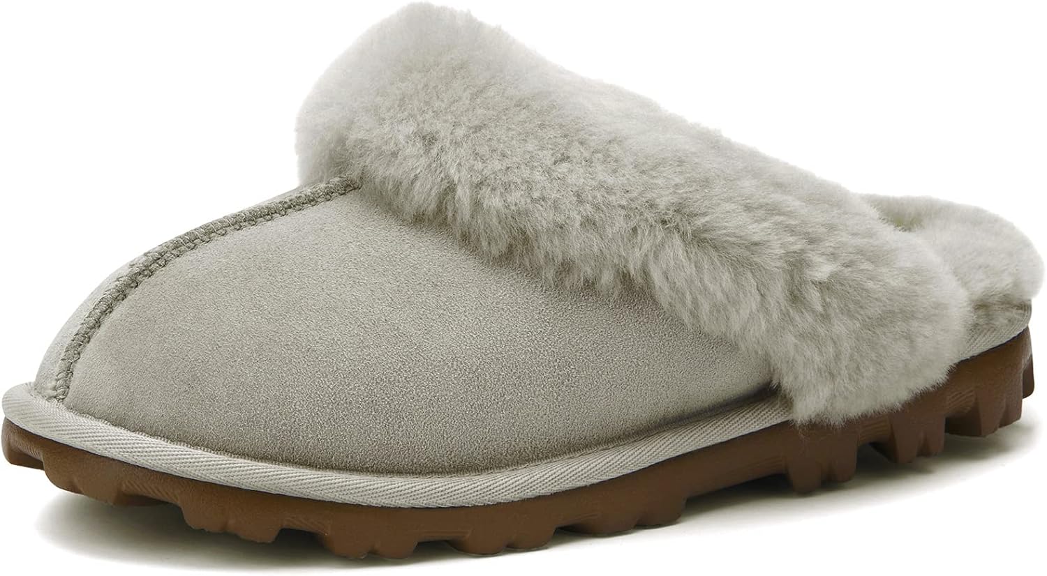 WaySoft Women's Genuine Australian Sheepskin Slippers for Comfort