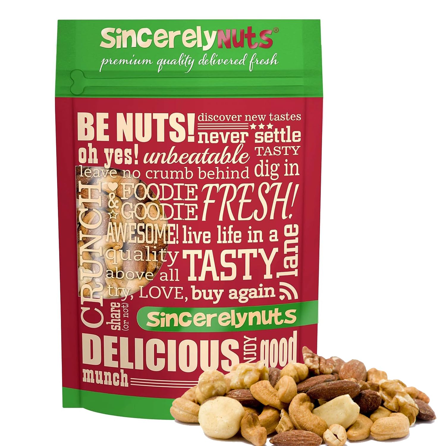 Sincerely Nuts Roasted & Salted Mixed Nuts - Healthy Snack