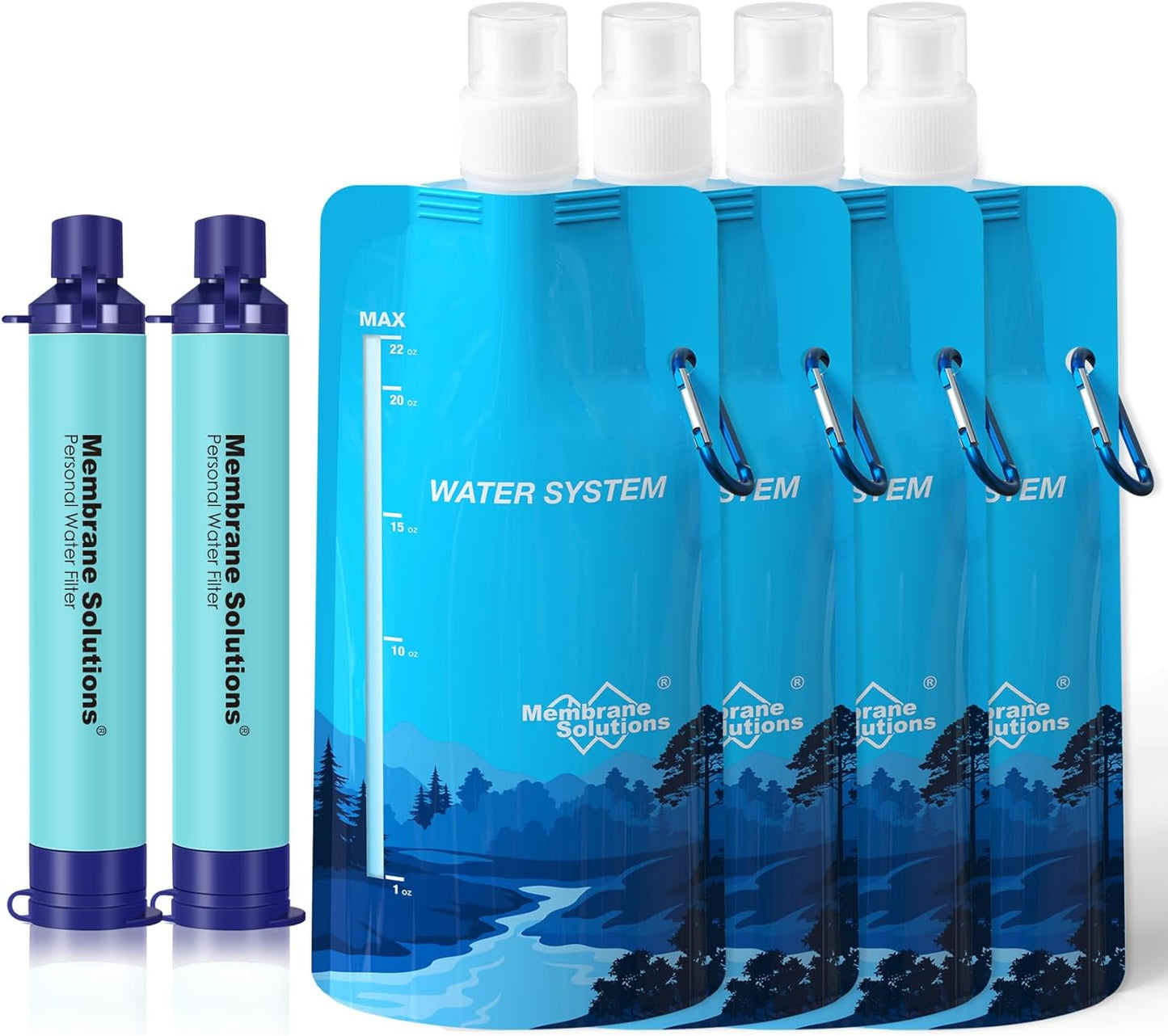 Portable Water Filtration Kit for Outdoor Adventures