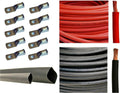 4/0 AWG 40ft Black + 40ft Red Pure Copper Welding Cable Kit - Ultra