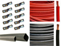 1/0 AWG Pure Copper Welding Battery Cable Kit - Ready to Install