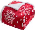 Cozy Sherpa Fleece Blanket from LBRO2M Perfect for Christmas Décor