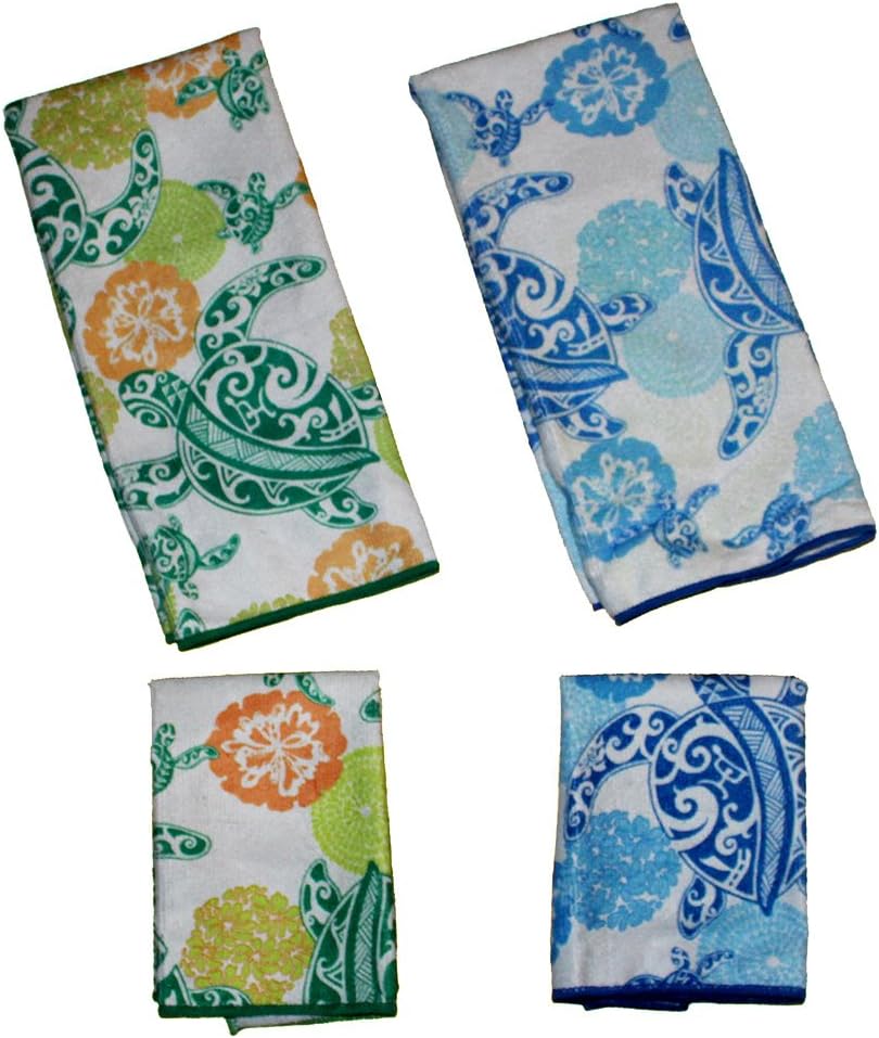 Hawaii Sea Turtle Kitchen Towel Set - Microfiber Bliss!