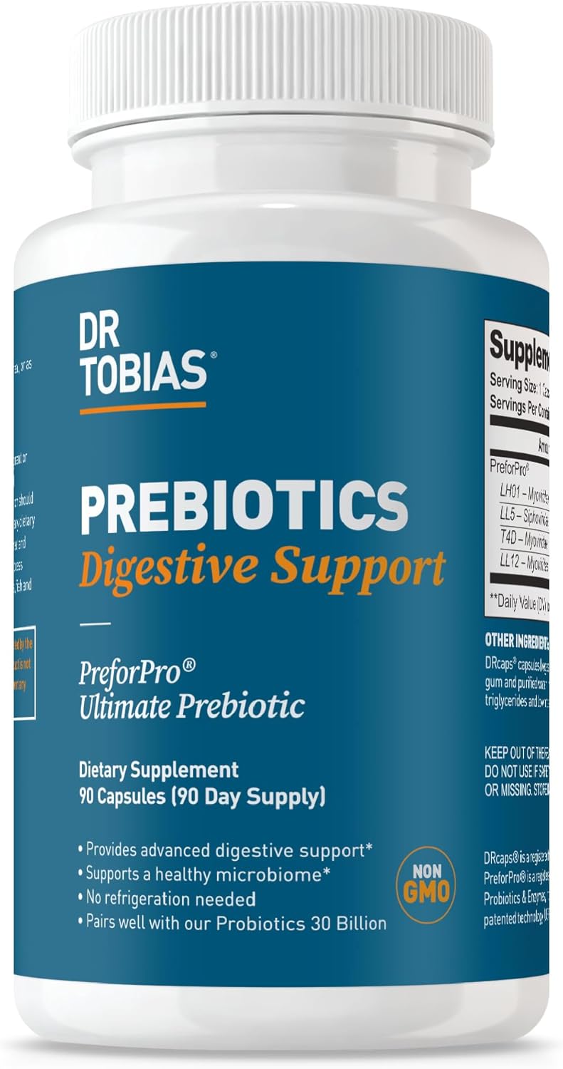 Dr. Tobias Prebiotics Digestive Support for Gut Health & More