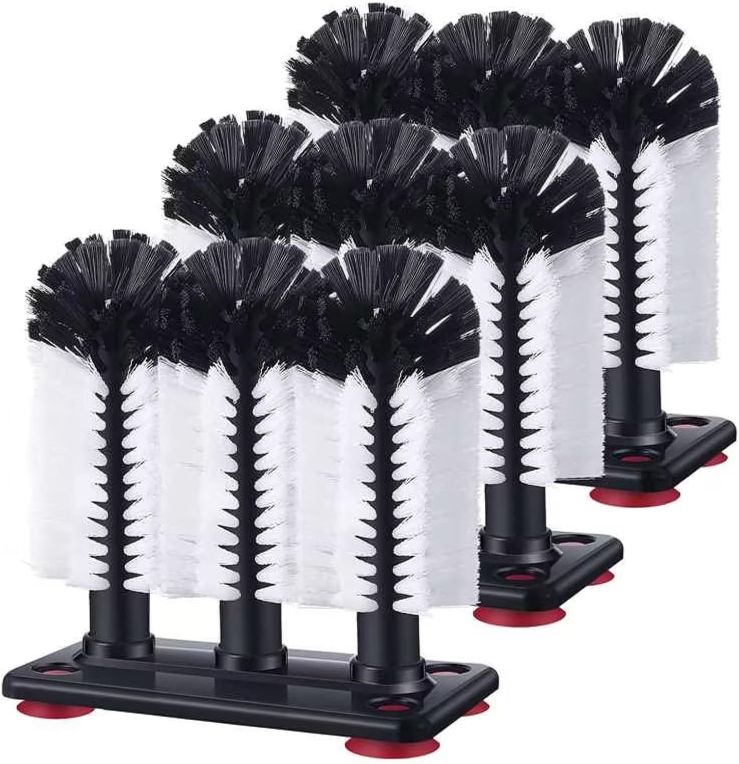 Havawish 3 Pack Water Bottle Cleaning Brush with Suction Base