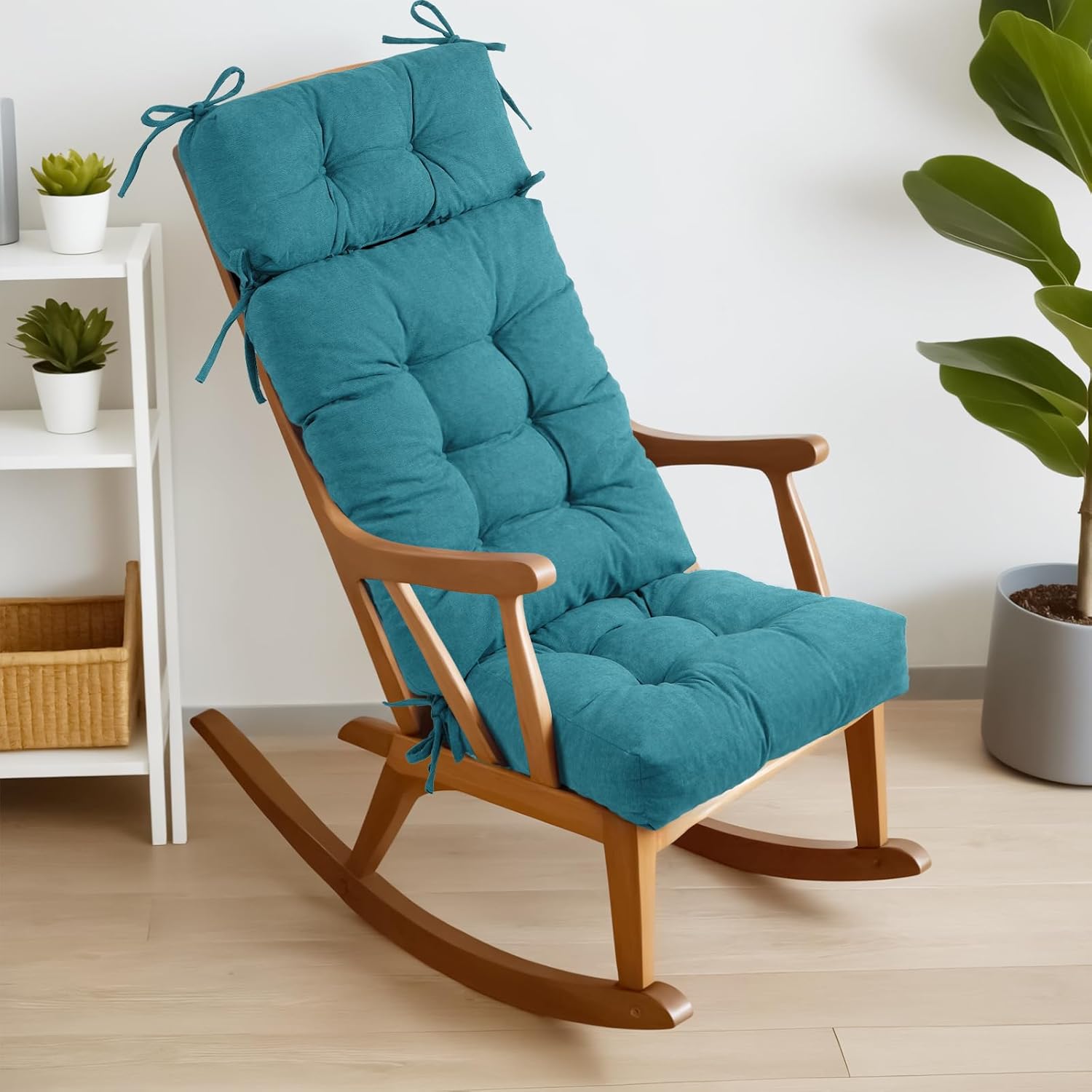 Comfortable Rocking Chair Cushions for Indoor Rockers, Blue