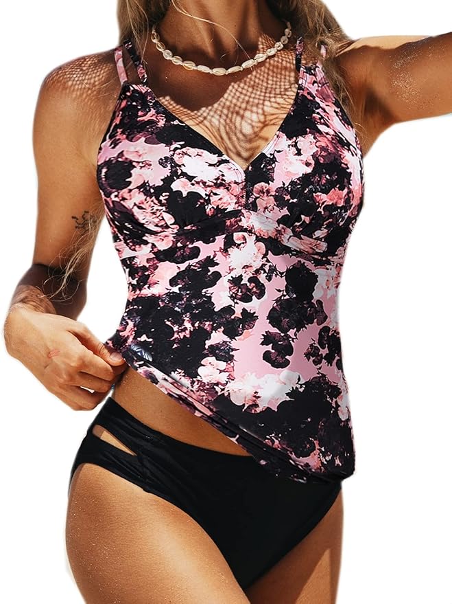 BIKINX Tankini Bathing Suits for Women with Tummy Control