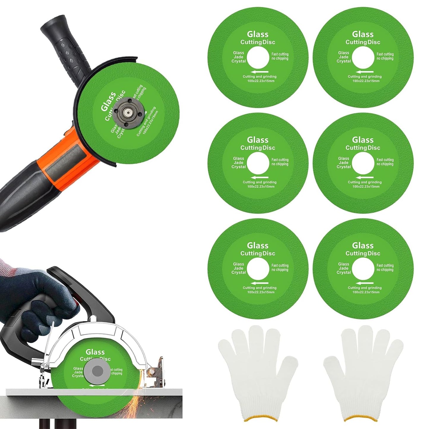 Premium Diamond Cutting Disc Set - 6Pcs