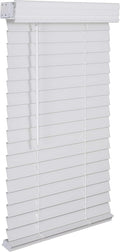 Cordless Faux Wood Blinds with 2-inch Slats for Home Decor
