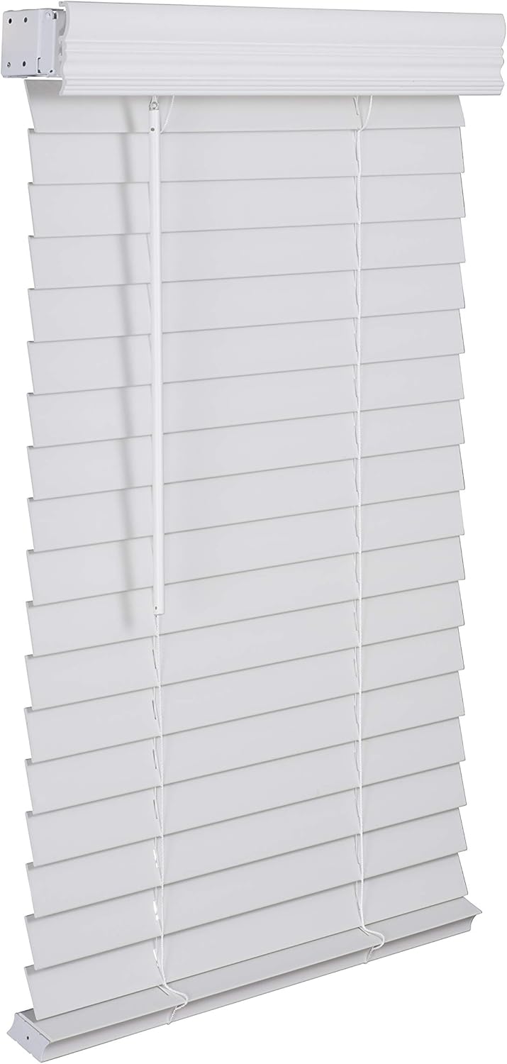 Cordless 2-inch Faux Wood Blinds for Stylish Home Decor