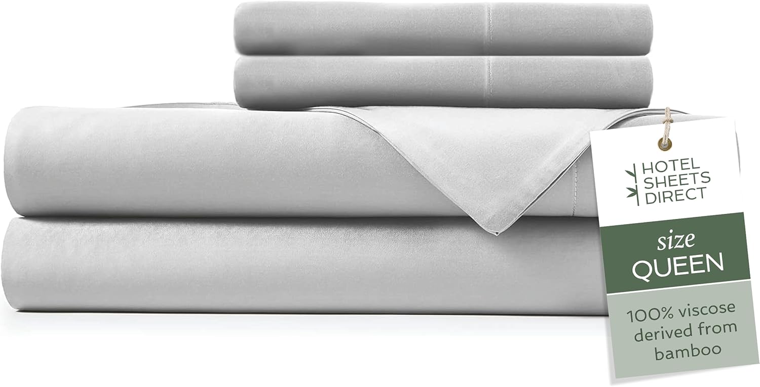 Queen Size Bamboo Bed Sheet Set for Luxurious Comfort & Style