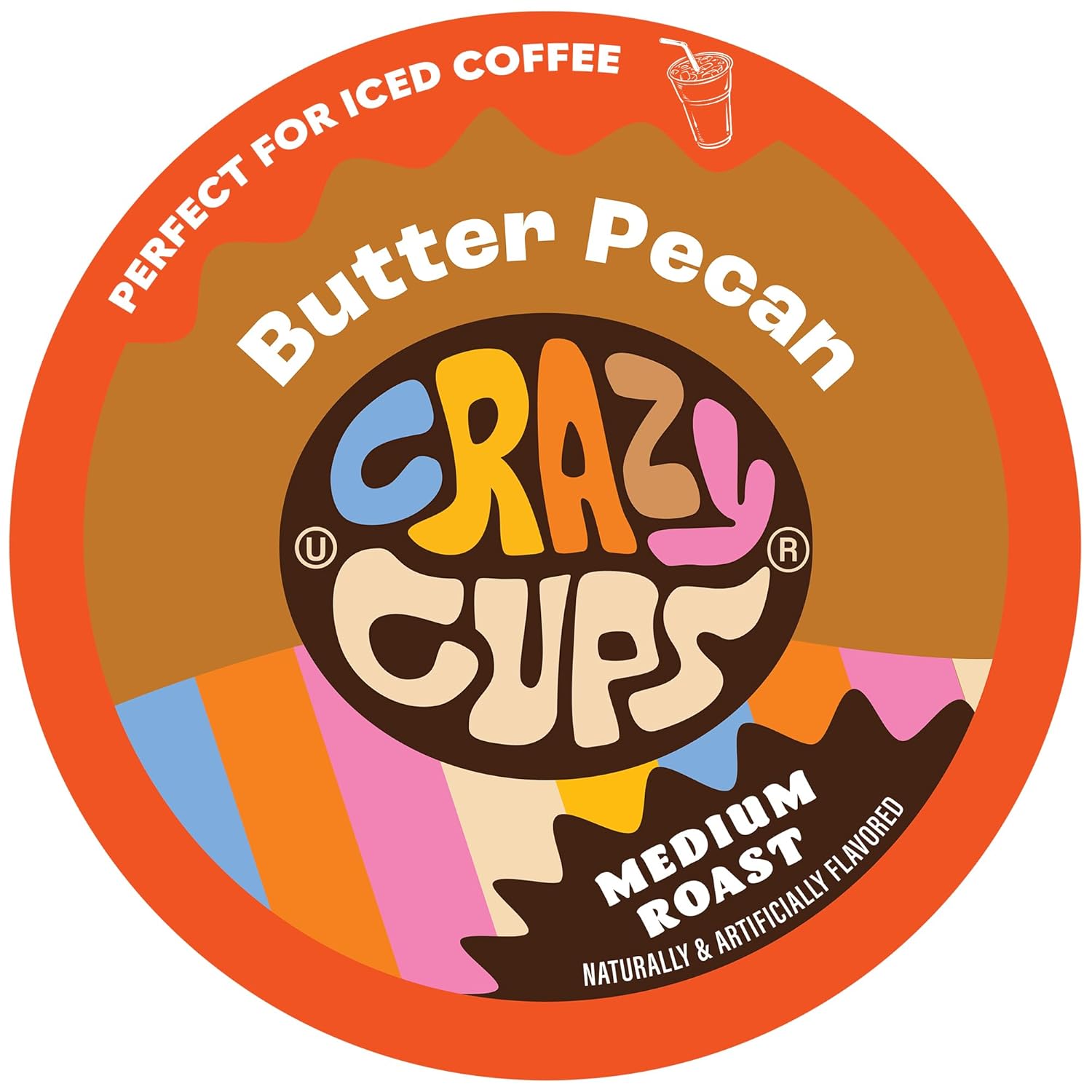 Crazy Cups Butter Pecan Swirl Coffee Pods - 22 Recyclable K-Cups