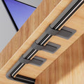 Self Adhesive Hook and Loop Cable Ties - 40pcs Grey for Neat Cable