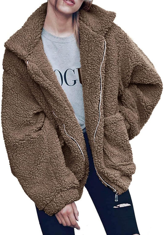 Trendy Women's Sherpa Fleece Winter Coats for Cozy Style
