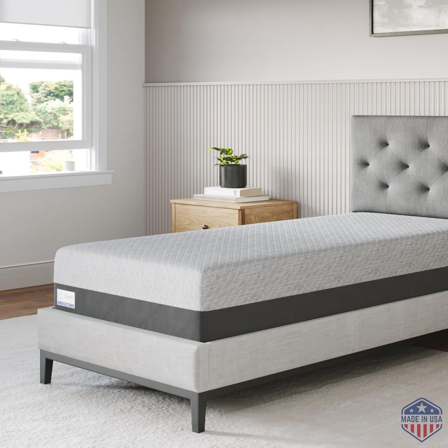 Gel Memory Foam Mattress in a Box - 12 inch Soft Twin Size