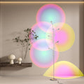 TACAHE RGBW Halo Projector Floor Lamp for Stylish Ambient Lighting