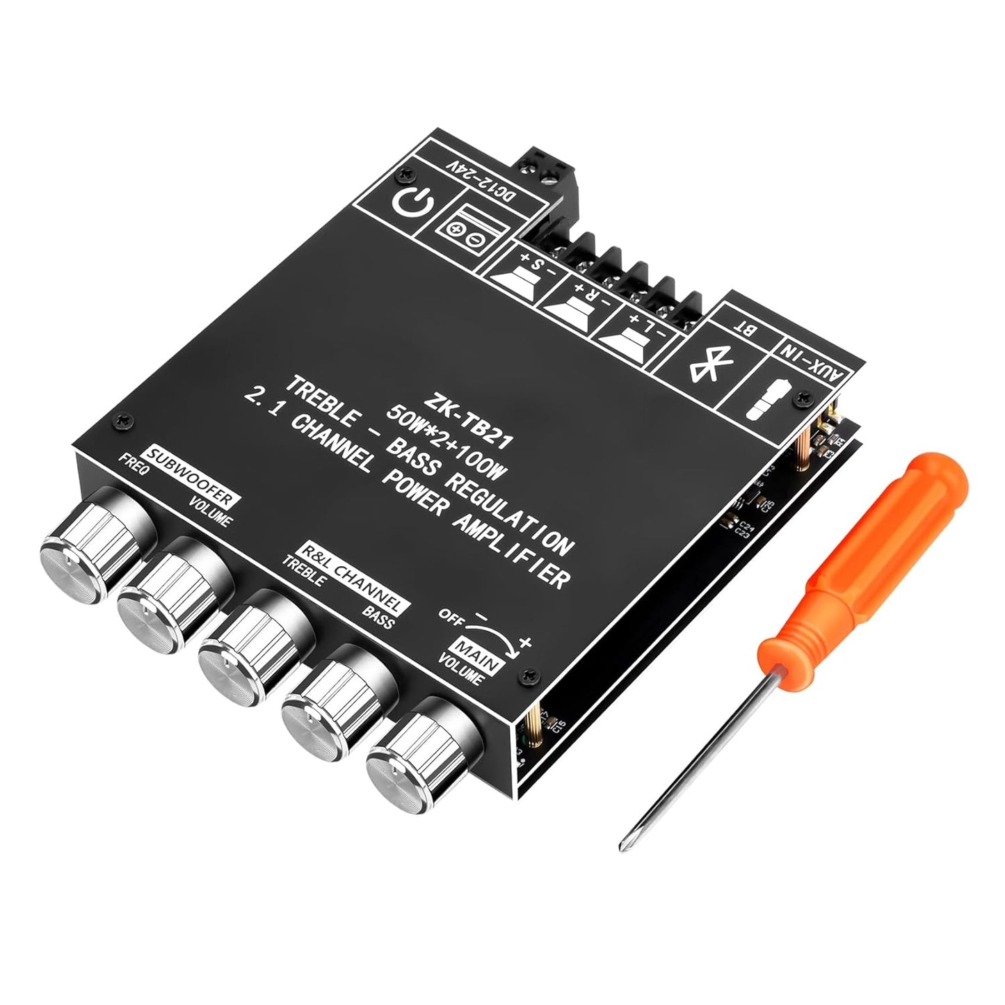 High Power 2.1 Bluetooth Amp Board - Daakro