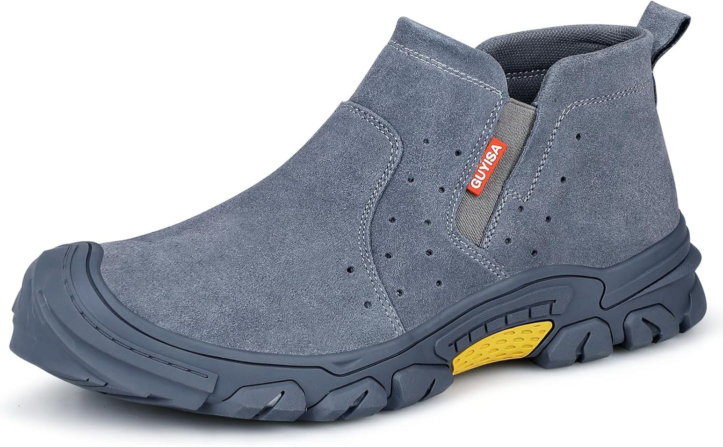 GLANOUDUN Welding Work Boots for Men - Indestructible Safety Footwear