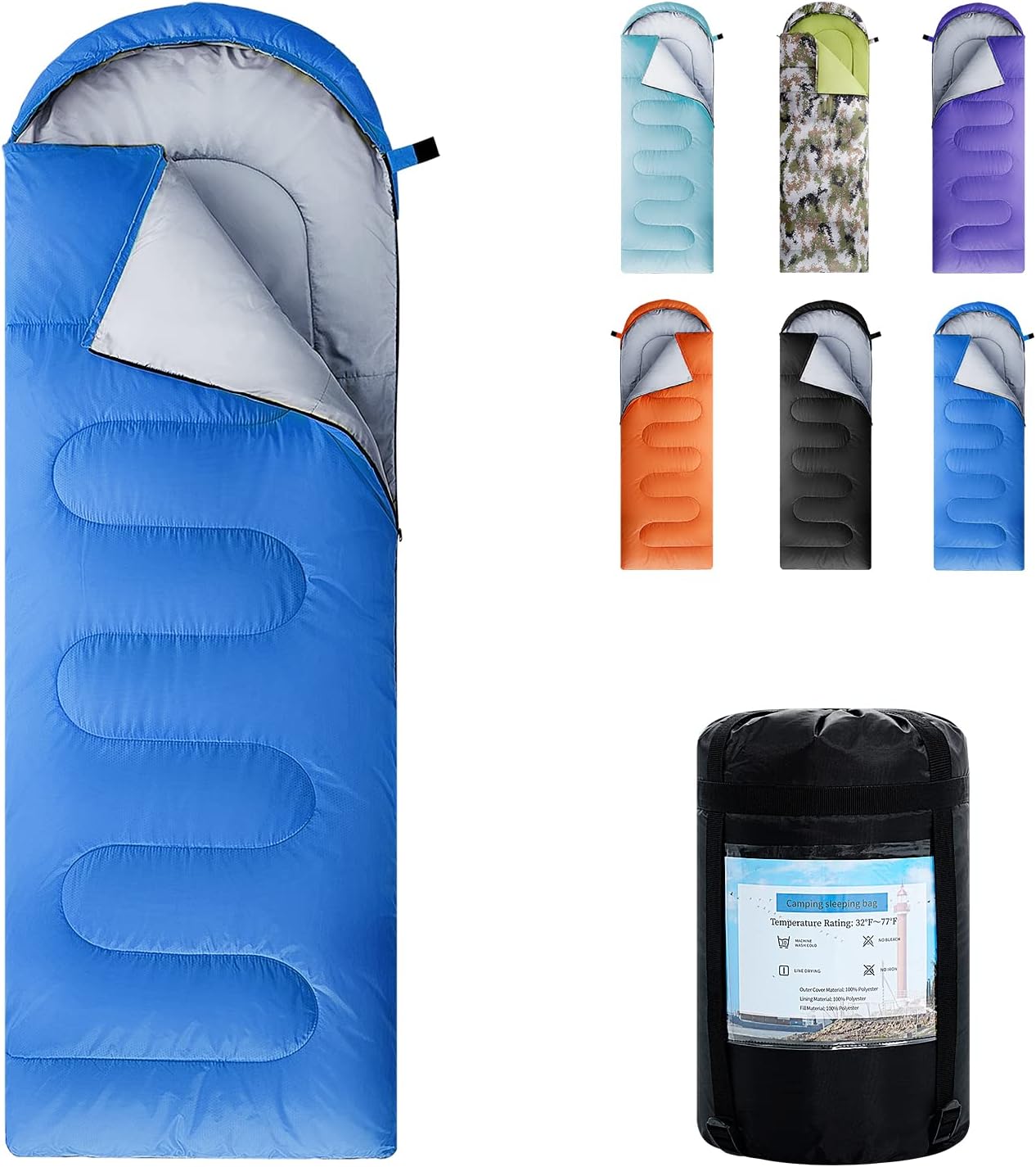 Lightweight Waterproof Sleeping Bags for Adults and Kids