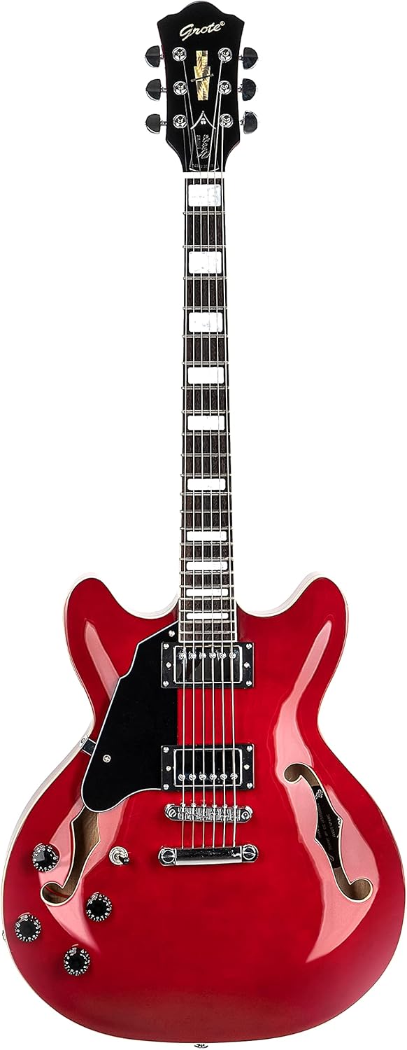 Grote Full Scale Left-Handed Electric Guitar Semi-Hollow Body