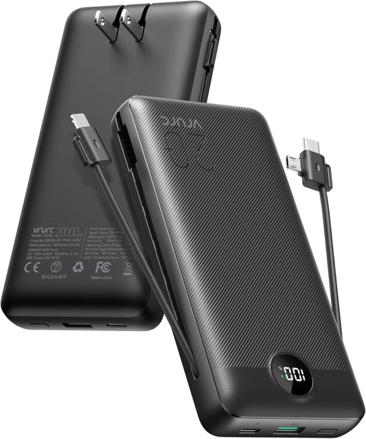 20000mAh Fast Charging Portable Power Bank by VRURC