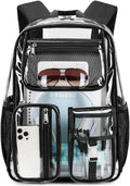 Clear X-Large Backpack See Through BookBag 17.5in - Heavy Duty TPU