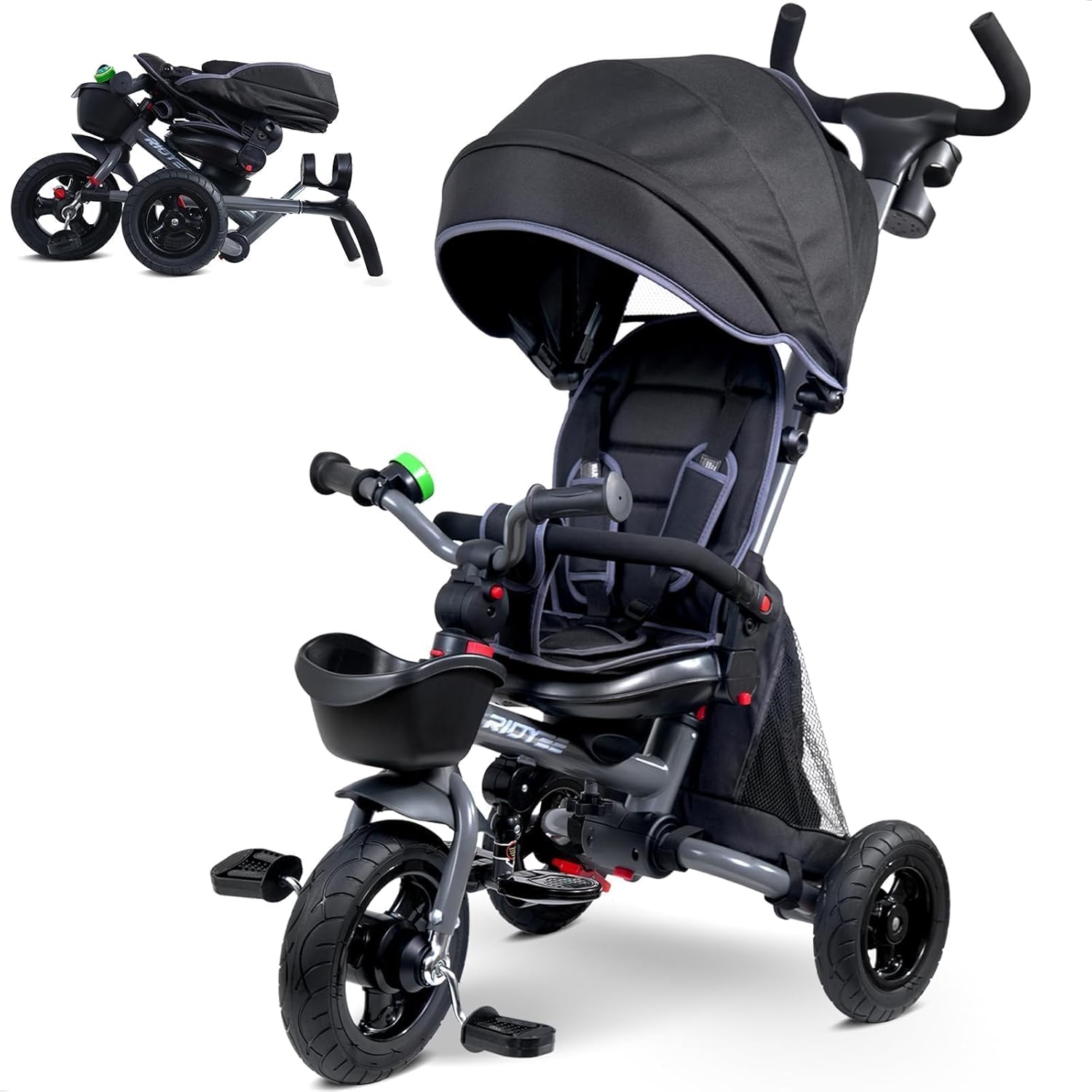 7-in-1 Folding Toddler Tricycle for Growing Kids and Parents