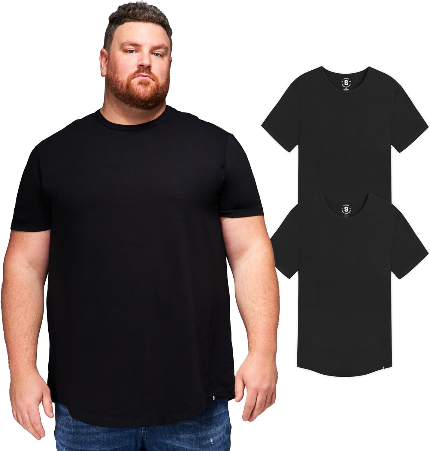 STRONGSIZE Big and Tall Men's T-Shirts for Casual Wear Comfort