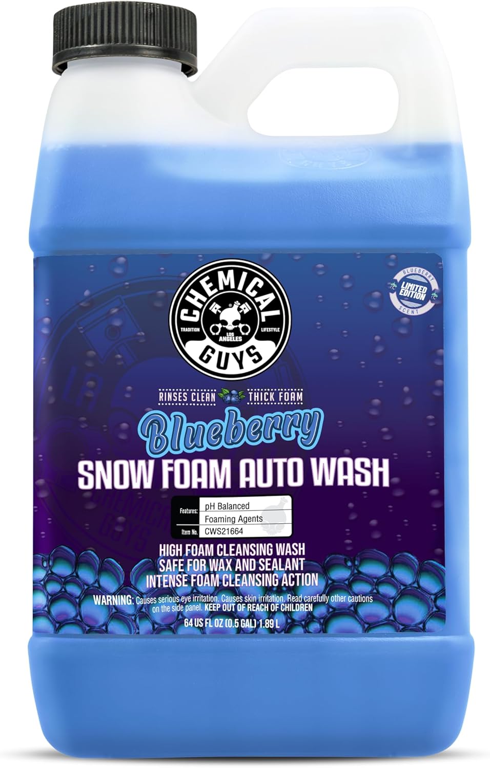 Chemical Guys Blueberry Snow Foam Car Wash Soap for All Vehicles