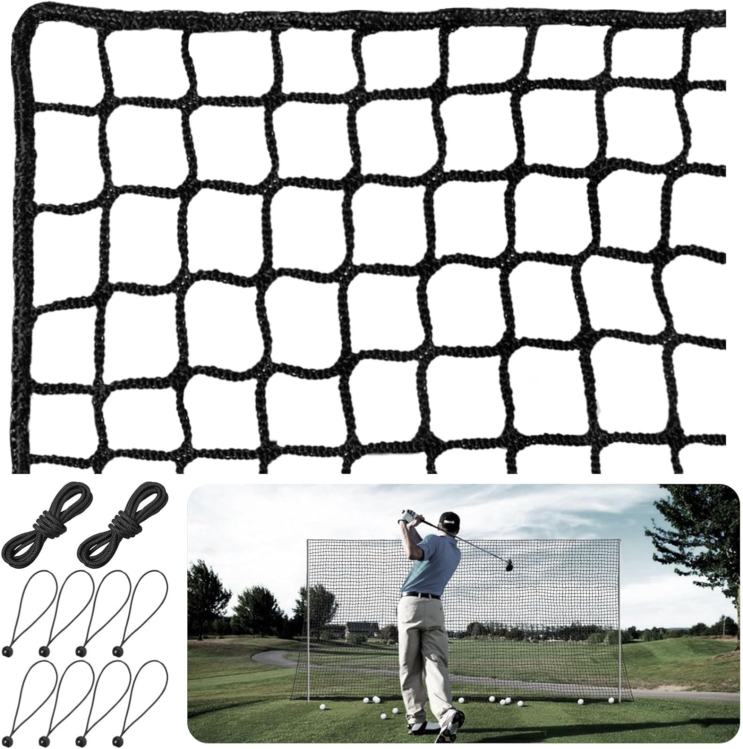 Heavy Duty Golf Practice Net for Indoor and Outdoor Use
